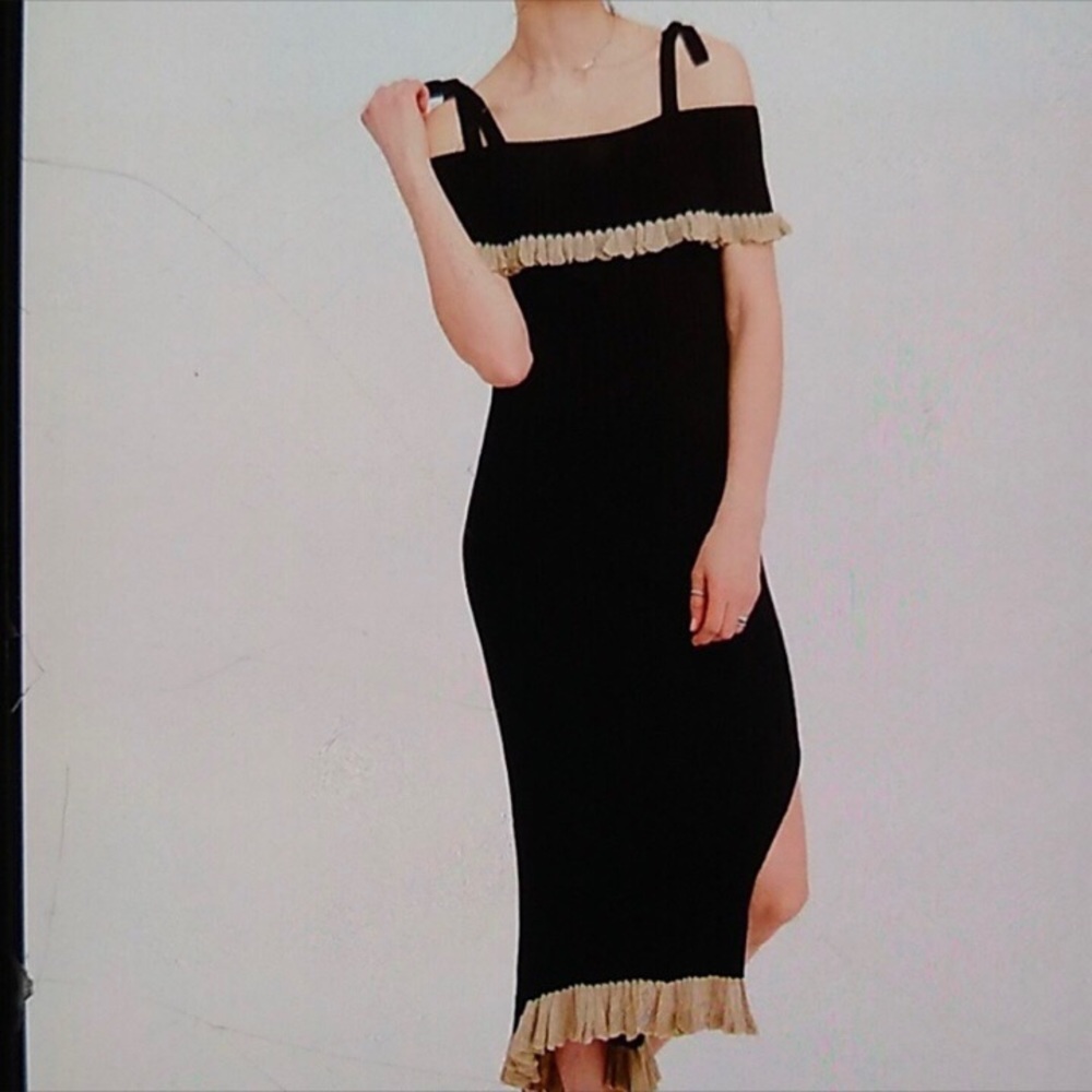 Free people black knit dress